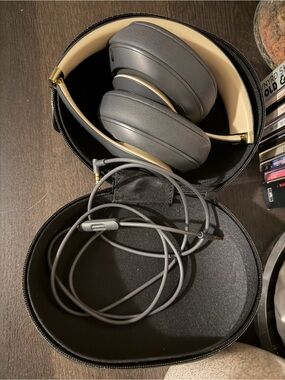 Beats by Dre Gray and Gold Over-Ear Headphones
